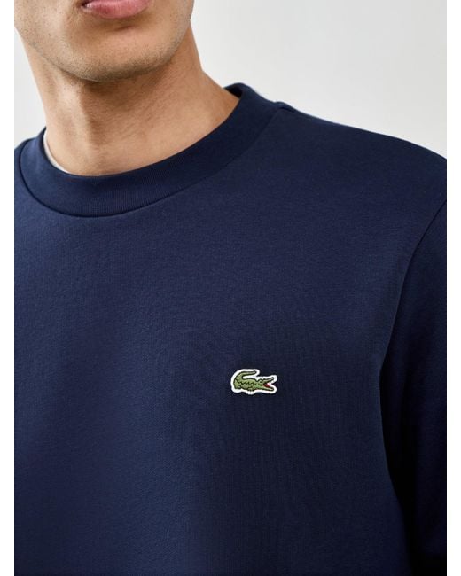 Lacoste Blue Classic Crew Sweatshirt for men