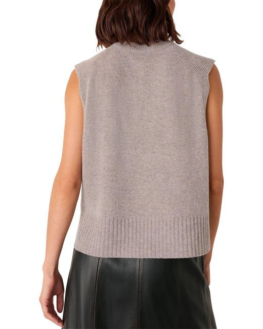 Whistles Gray Sleeveless Tank