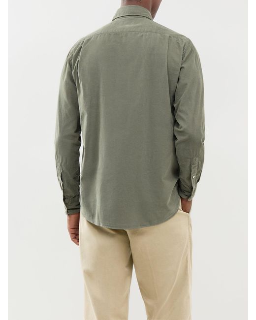 Hartford Green Paul Baby Cord Shirt for men