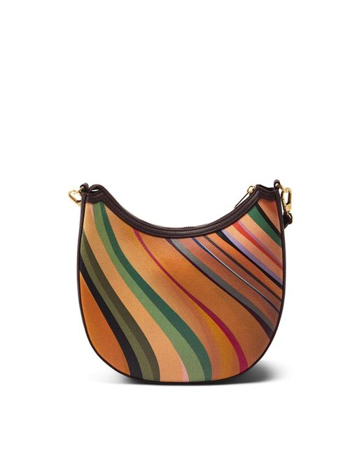 Paul Smith White Women's Women's 'dusky Swirl' Leather Mini Hobo Bag