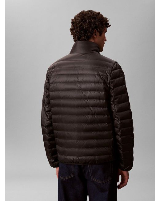 Calvin Klein Black Nylon Channel Jacket for men