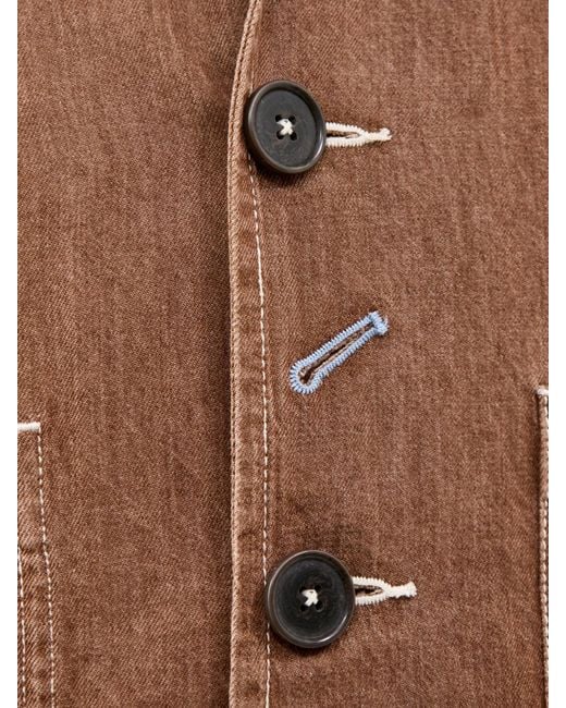 Universal Works Brown Og Bakers Jacket for men