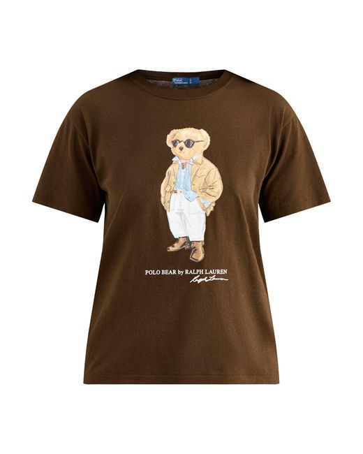 Polo Ralph Lauren Brown Knit Bear T-Shirt