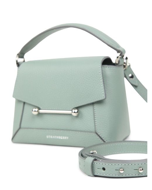 Strathberry Green Mosaic Nano Bag