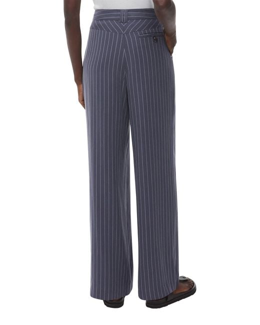 Whistles Blue Women's Lottie Pinstripe Trouser