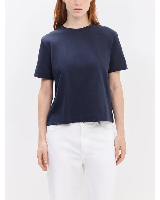 SELECTED Blue Essential Short Sleeves Boxy Tee