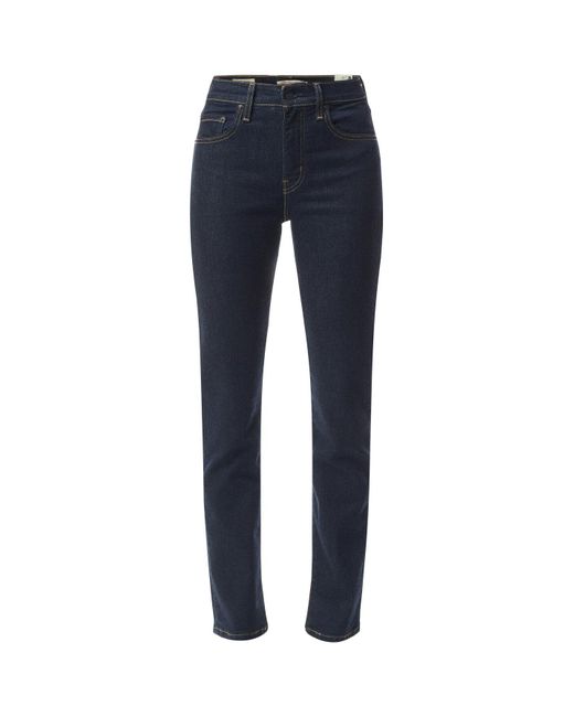 Levi's Blue Women's 724 High Rise Straight Jeans