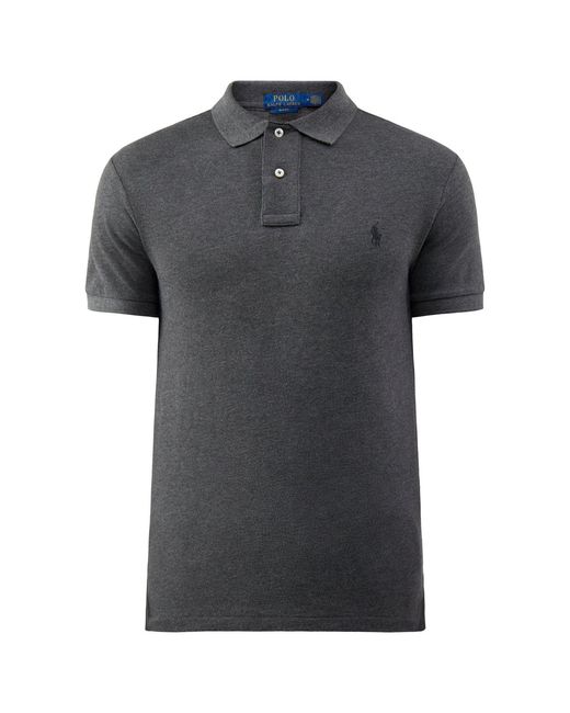 Polo Ralph Lauren Black Slim Fit Polo Shirt for men