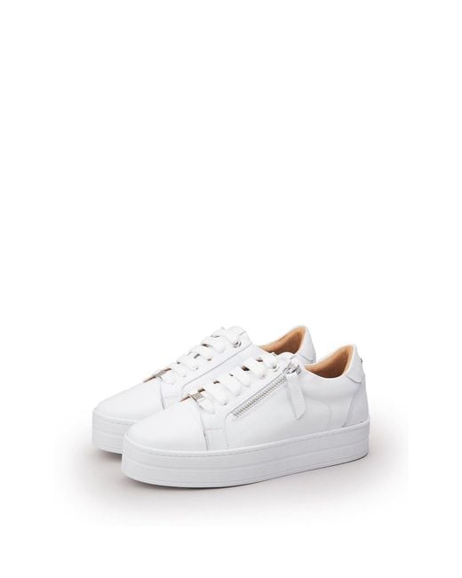 Moda In Pelle White Abbiy Leather
