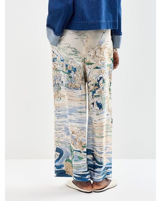 Weekend by Maxmara Blue Curva Trousers
