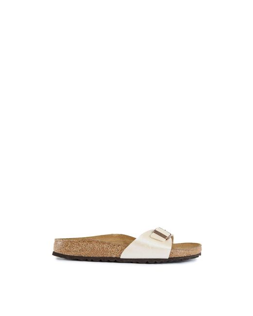 Birkenstock White Madrid Sandals Pearl