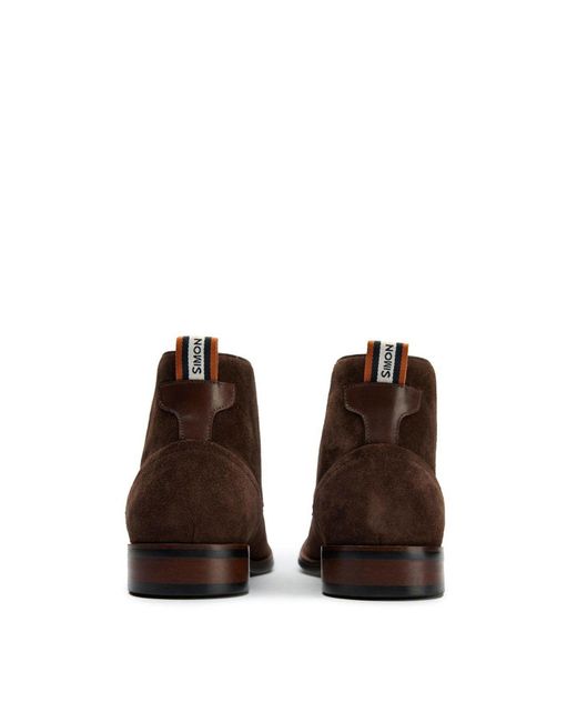 Simon Carter Brown Allos Chukka Boots for men