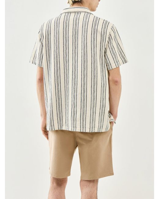 Farah White Striped T-Shirt Cream for men