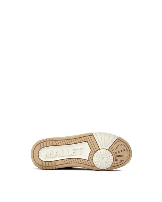 Mallet White Carlton Trainers for men