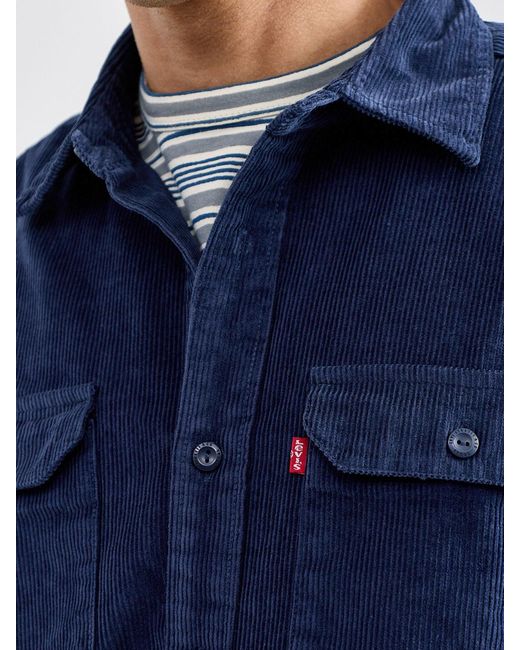 Levi's Blue Cord Overshirt for men