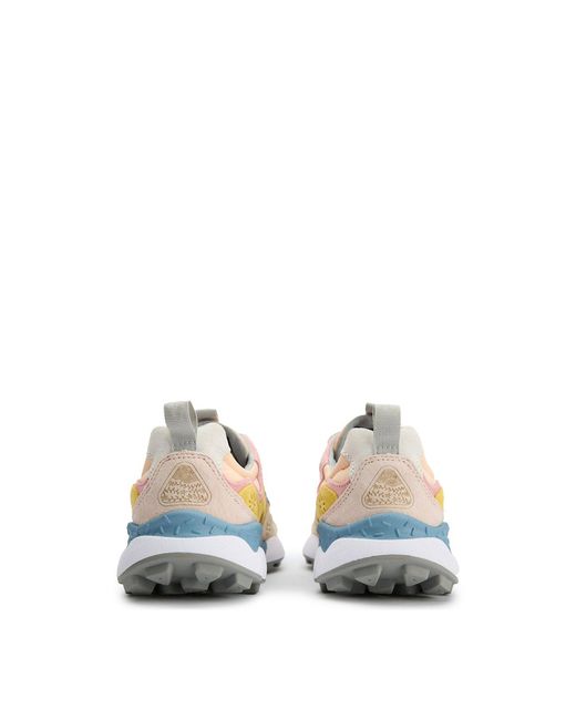 Flower Mountain White Yamano 3 Suede Trainers for men