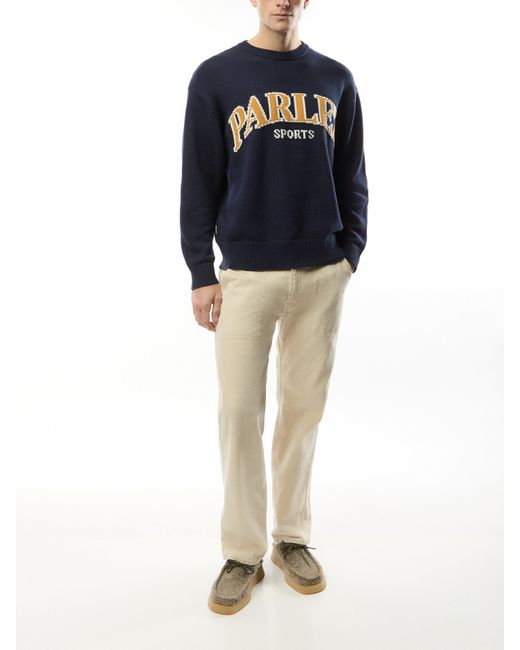 Parlez Blue Men's Phelan Knit Sweatshirt for men