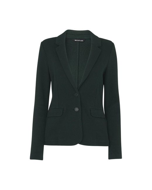 Whistles Green Women's Slim Jersey Jacket.