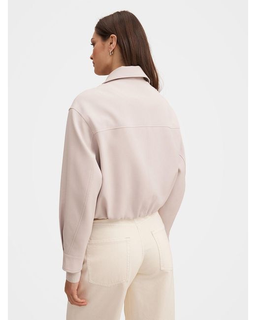 Forever New Pink Alexia Collar Jacket Neutral