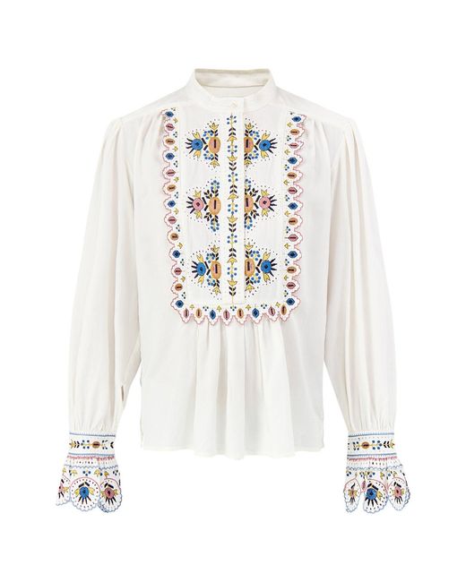Isabel Marant White Monique-Gb Blouse Cream