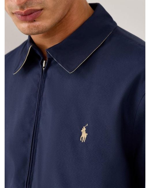 Polo Ralph Lauren Blue Windbreaker Jacket for men