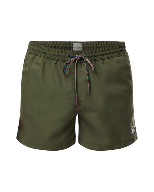 Paul Smith Green Zebra Logo Shorts for men