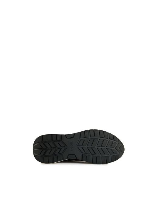 Boss White Vinston Runn Trainers for men