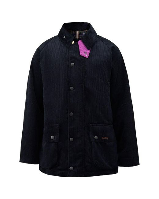 Barbour Blue Barbour X Paul Smith Cord Beaufort Jacket for men