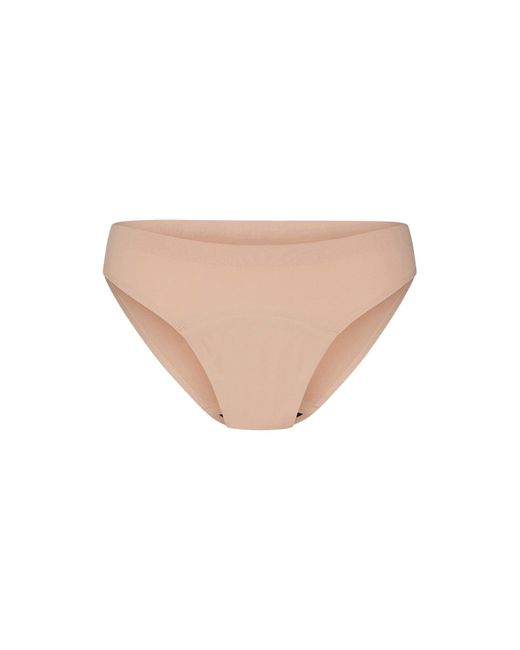 Modibodi White Seamfree Bikini Moderate-Heavy