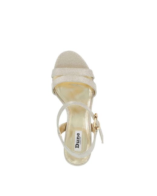 Dune White Merisa Heeled Sandals