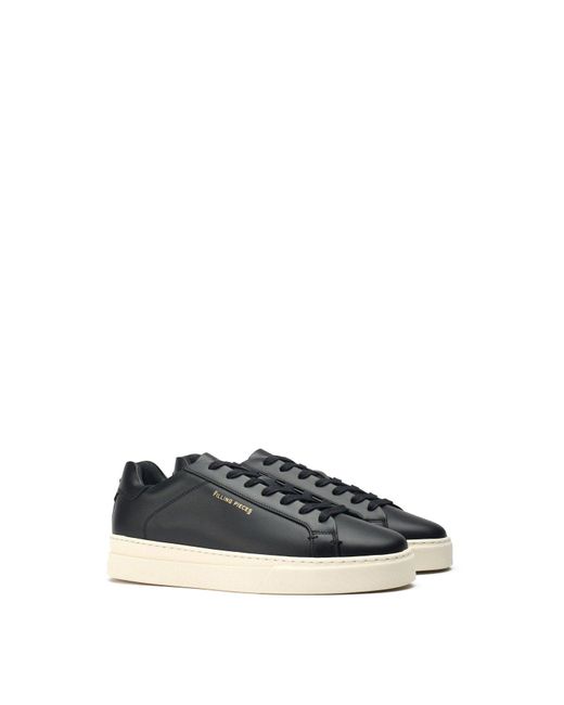 Filling Pieces White Tiebreak Core Trainers, Leather for men