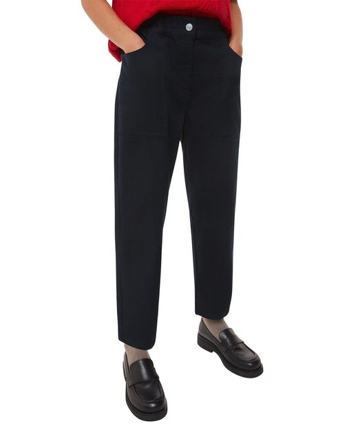 Whistles Blue Tessa Casual Trouser