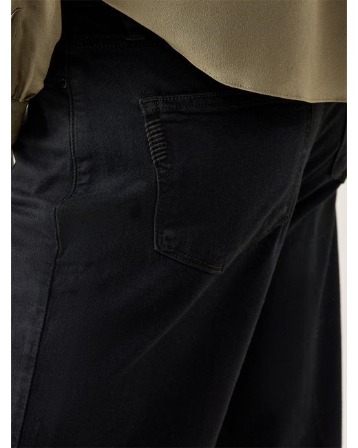 PAIGE Black Women's Anessa Wide Leg Jeans
