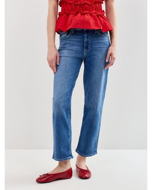 PAIGE Blue Mason Bootcut Jeans Monaco