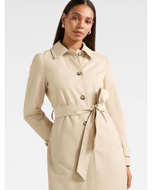 Forever New Natural Helen Single Breasted Belted Trench Coat
