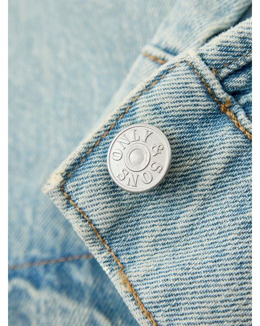 Only & Sons Blue Sprick Boxy Jacket for men
