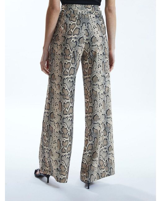 James Lakeland Gray Python Print Trousers