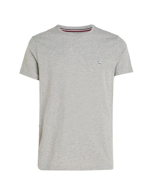 Tommy Hilfiger Gray Core Stretch Slim T-Shirt for men