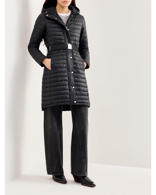 Barbour Black Longline Jada Puffer Jacket