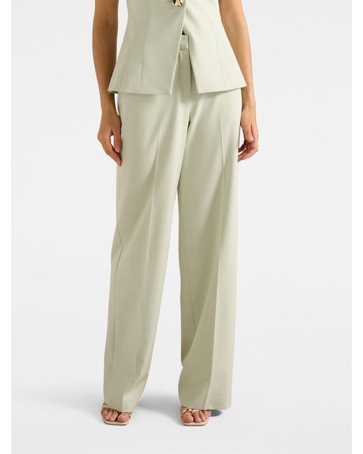 Forever New Green Veda Wide Leg Pants