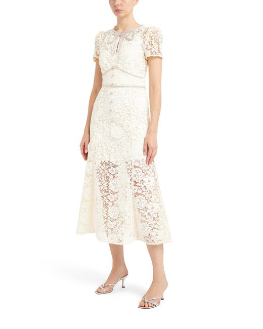 navy blue lace sheath dress Milly Women's Molly Lace Gown - Navy main image 1