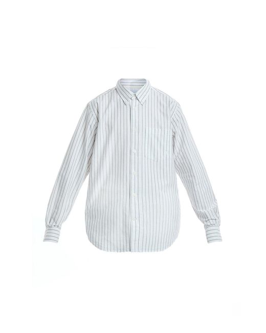 Norse Projects White Men's Algot Relaxed Organic Oxford Monogram Shirt for men