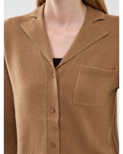 Marella Brown Alpaca Wool Cashmere Cardigan