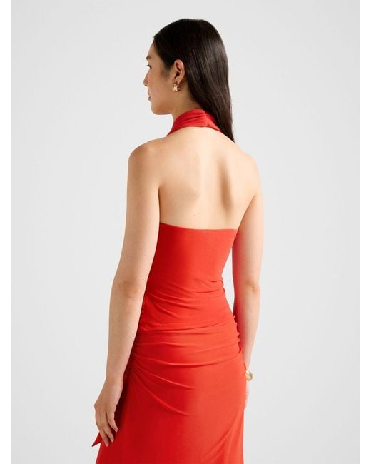 Forever New Red Gianna Wrap Halter Neck Top