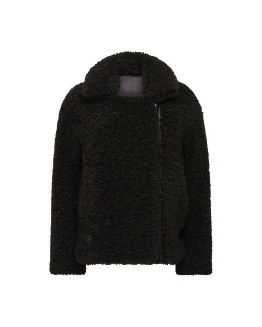 Forever New Black Women's Belle Faux Fur Aviator Jacket