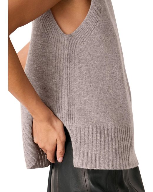 Whistles Gray Sleeveless Tank