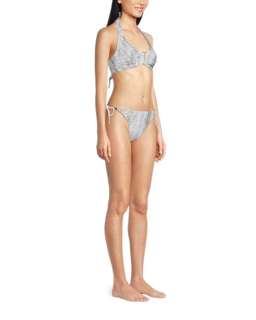 Heidi Klein White Core Tie Triangle Bottom