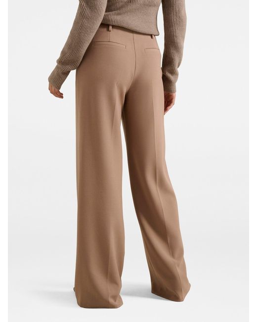Forever New Natural Chantelle Belted Wide Leg Pants