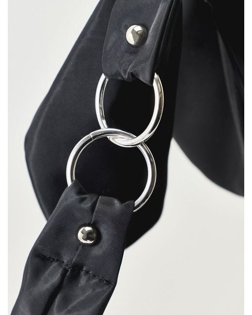 Damson Madder Black Gene Oversized Recycled Tote Bag