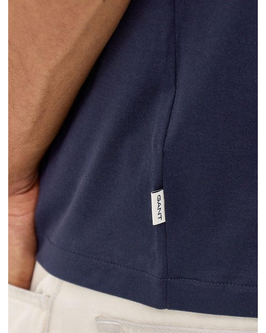 Gant Blue Pima T-Shirt for men